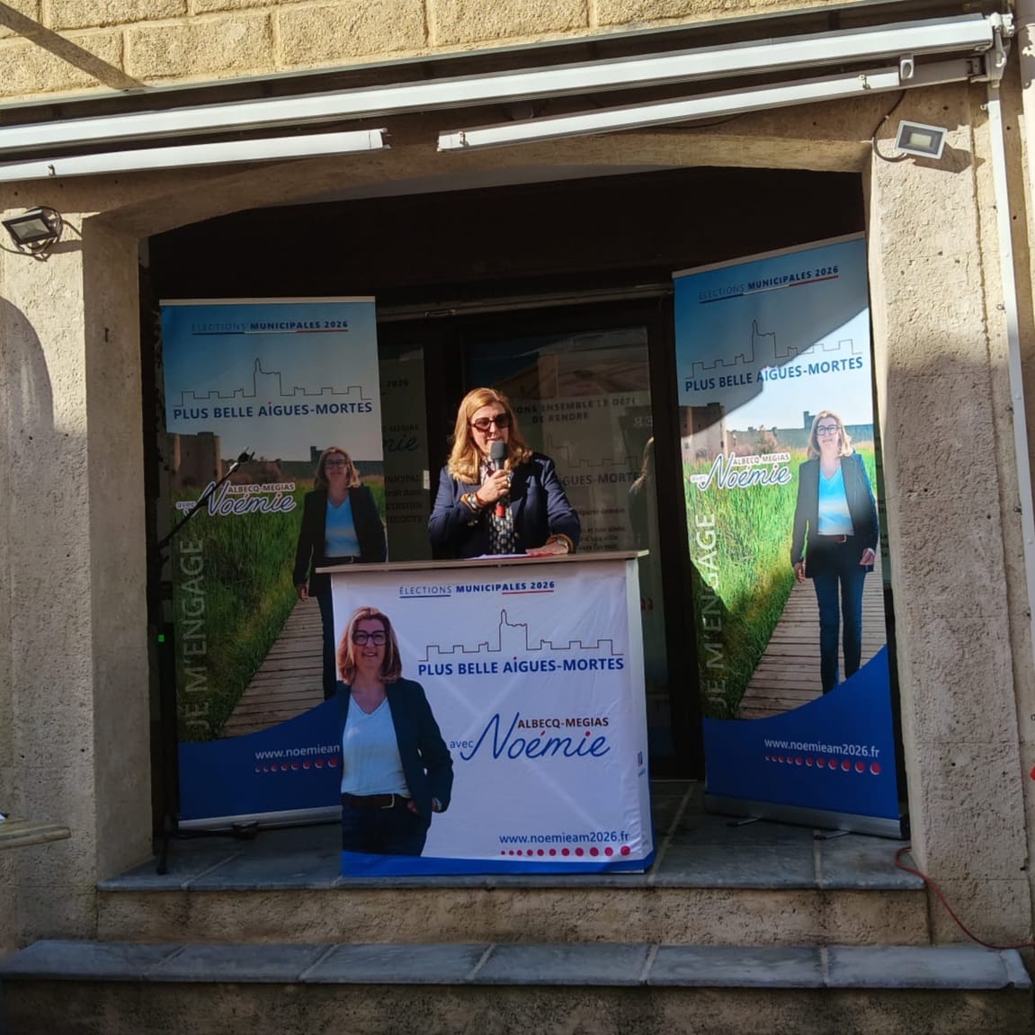 Inauguration de la permanence de campagne de Noémie Albecq-Mégias - le discours